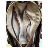 Radley London Brown Croc-Embossed Brown Leather Satchel Handbag Radley London Brown Croc-Embossed Brown Leather Satchel Handbag