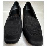 Salvatore Ferragamo Black Suede Block Heel Loafers Size 10B Salvatore Ferragamo Black Suede Block Heel Loafers Size 10B