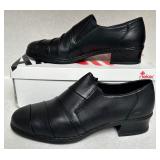 Rieker Anti stress Ladies Black Leather Slip-On Shoes Size 8.5 Rieker Anti stress Ladies Black Leather Slip-On Shoes Size 8.5