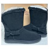 Koolaburra by UGG Black Arlena Short Boots Size 11W Wide Width Koolaburra by UGG Black Arlena Short Boots Size 11W Wide Width