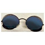 Ronsou Steampunk Round Mirrored Sunglasses with Case and Accessories Ronsou Steampunk Round Mirrored Sunglasses with Case and Accessories