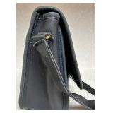 Coach Vintage Dark Blue Leather Crossbody Bag with Brass Hardware Coach Vintage Dark Blue Leather Crossbody Bag with Brass Hardware