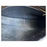 Coach Vintage Dark Blue Leather Crossbody Bag with Brass Hardware Coach Vintage Dark Blue Leather Crossbody Bag with Brass Hardware
