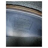 Coach Vintage Dark Blue Leather Crossbody Bag with Brass Hardware Coach Vintage Dark Blue Leather Crossbody Bag with Brass Hardware