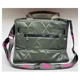 Shawn Killinger The Superstar IHKWIP Quilted Olive Green Tote Bag with Star Strap and Extra Braided Handle Shawn Killinger The Superstar IHKWIP Quilted Olive Green Tote Bag with Star Strap and Extra Braided Handle