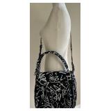 Aimee Kestenberg Black and White Graffiti Shoulder Bag Aimee Kestenberg Black and White Graffiti Shoulder Bag