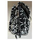 Aimee Kestenberg Black and White Graffiti Shoulder Bag Aimee Kestenberg Black and White Graffiti Shoulder Bag
