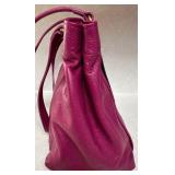 American Leather Co Deep Berry Responsible Leather Satchel Handbag American Leather Co Deep Berry Responsible Leather Satchel Handbag