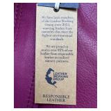 American Leather Co Deep Berry Responsible Leather Satchel Handbag American Leather Co Deep Berry Responsible Leather Satchel Handbag