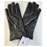 Karla Hanson Fine Leather Touch Screen Gloves Black Size L - NWT Karla Hanson Fine Leather Touch Screen Gloves Black Size L - NWT