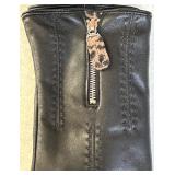 Karla Hanson Fine Leather Touch Screen Gloves Black Size L - NWT Karla Hanson Fine Leather Touch Screen Gloves Black Size L - NWT