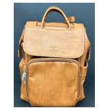 Citi Collectives Tan Faux Vegan Leather Backpack with 3 Matching Pouches Citi Collectives Tan Faux Vegan Leather Backpack with 3 Matching Pouches