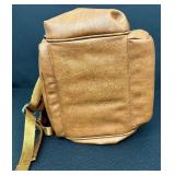 Citi Collectives Tan Faux Vegan Leather Backpack with 3 Matching Pouches Citi Collectives Tan Faux Vegan Leather Backpack with 3 Matching Pouches