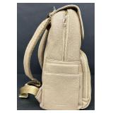 Citi Collective Taupe Pebbled Vegan Faux Leather Backpack with Gold Zippers Citi Collective Taupe Pebbled Vegan Faux Leather Backpack with Gold Zippers