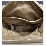 Citi Collective Taupe Pebbled Vegan Faux Leather Backpack with Gold Zippers Citi Collective Taupe Pebbled Vegan Faux Leather Backpack with Gold Zippers