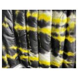 Think Royln Quilted Tote Bag with Yellow and Black Tie-Dye Pattern Think Royln Quilted Tote Bag with Yellow and Black Tie-Dye Pattern