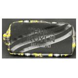 Think Royln Quilted Tote Bag with Yellow and Black Tie-Dye Pattern Think Royln Quilted Tote Bag with Yellow and Black Tie-Dye Pattern