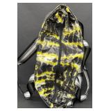 Think Royln Quilted Tote Bag with Yellow and Black Tie-Dye Pattern Think Royln Quilted Tote Bag with Yellow and Black Tie-Dye Pattern