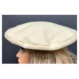 Mr. Martin Cream Wool Beret/Hat Mr. Martin Cream Wool Beret/Hat