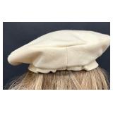 Mr. Martin Cream Wool Beret/Hat Mr. Martin Cream Wool Beret/Hat