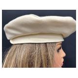 Mr. Martin Cream Wool Beret/Hat Mr. Martin Cream Wool Beret/Hat