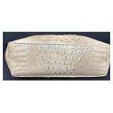 Jalda Croc-Embossed Leather Tote Bag with Blue Lining Jalda Croc-Embossed Leather Tote Bag with Blue Lining