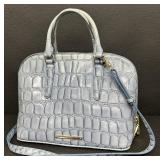 Brahmin Vivian Nimbus Genuine Leather Satchel Bag with Shoulder Strap Brahmin Vivian Nimbus Genuine Leather Satchel Bag with Shoulder Strap
