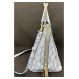 Brahmin Vivian Nimbus Genuine Leather Satchel Bag with Shoulder Strap Brahmin Vivian Nimbus Genuine Leather Satchel Bag with Shoulder Strap
