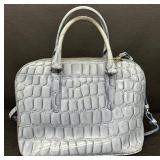 Brahmin Vivian Nimbus Genuine Leather Satchel Bag with Shoulder Strap Brahmin Vivian Nimbus Genuine Leather Satchel Bag with Shoulder Strap