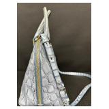 Brahmin Vivian Nimbus Genuine Leather Satchel Bag with Shoulder Strap Brahmin Vivian Nimbus Genuine Leather Satchel Bag with Shoulder Strap