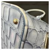 Brahmin Vivian Nimbus Genuine Leather Satchel Bag with Shoulder Strap Brahmin Vivian Nimbus Genuine Leather Satchel Bag with Shoulder Strap