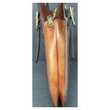 Patricia Nash British Tan Leather Shoulder Bag Patricia Nash British Tan Leather Shoulder Bag