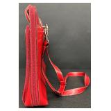 Lodis Red Leather Briefcase Laptop Bag with Detachable Strap Lodis Red Leather Briefcase Laptop Bag with Detachable Strap