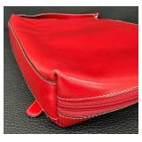 Lodis Red Leather Briefcase Laptop Bag with Detachable Strap Lodis Red Leather Briefcase Laptop Bag with Detachable Strap