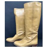 Gucci Made in Italy Tan Leather Tall Riding Boots Size 38 Gucci Made in Italy Tan Leather Tall Riding Boots Size 38
