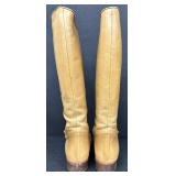 Gucci Made in Italy Tan Leather Tall Riding Boots Size 38 Gucci Made in Italy Tan Leather Tall Riding Boots Size 38