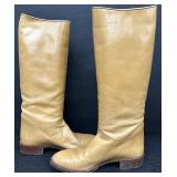 Gucci Made in Italy Tan Leather Tall Riding Boots Size 38 Gucci Made in Italy Tan Leather Tall Riding Boots Size 38