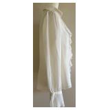 Dana Buchman Ivory Ruffle Front Long Sleeve Blouse Dana Buchman Ivory Ruffle Front Long Sleeve Blouse