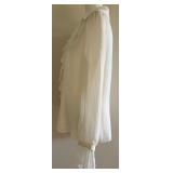 Dana Buchman Ivory Ruffle Front Long Sleeve Blouse Dana Buchman Ivory Ruffle Front Long Sleeve Blouse