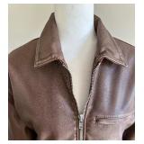 Abercrombie & Fitch Cropped Faux Leather Jacket, Small Abercrombie & Fitch Cropped Faux Leather Jacket, Small