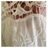 Endless Rose White Embroidered Cotton Lace Blouse, Size M Endless Rose White Embroidered Cotton Lace Blouse, Size M