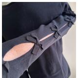 Lilly Pulitzer Black Long Sleeve Top with Bow Detail Lilly Pulitzer Black Long Sleeve Top with Bow Detail