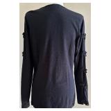 Lilly Pulitzer Black Long Sleeve Top with Bow Detail Lilly Pulitzer Black Long Sleeve Top with Bow Detail