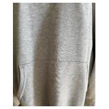 Polo Ralph Lauren Gray Hoodie with White Stripe Sleeves - XL/TG Polo Ralph Lauren Gray Hoodie with White Stripe Sleeves - XL/TG
