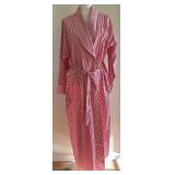 Valentino Intimo for Neiman Marcus Red Striped Robe with Belt Valentino Intimo for Neiman Marcus Red Striped Robe with Belt