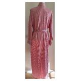 Valentino Intimo for Neiman Marcus Red Striped Robe with Belt Valentino Intimo for Neiman Marcus Red Striped Robe with Belt