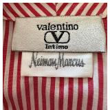 Valentino Intimo for Neiman Marcus Red Striped Robe with Belt Valentino Intimo for Neiman Marcus Red Striped Robe with Belt