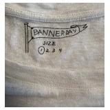Banner Day Bon Voyage White Linen T-Shirt, Size 1 Banner Day Bon Voyage White Linen T-Shirt, Size 1