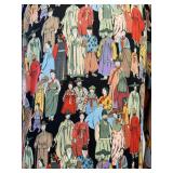 Vintage Natori Kimono Robe with Colorful Figures Design and Zip Up Front Closure - Size M Vintage Natori Kimono Robe with Colorful Figures Design and Zip Up Front Closure - Size M