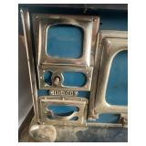 Antique Range with side water Reservoir 119cr. Blue Chome Antique Range with side water Reservoir 119cr. Blue Chome